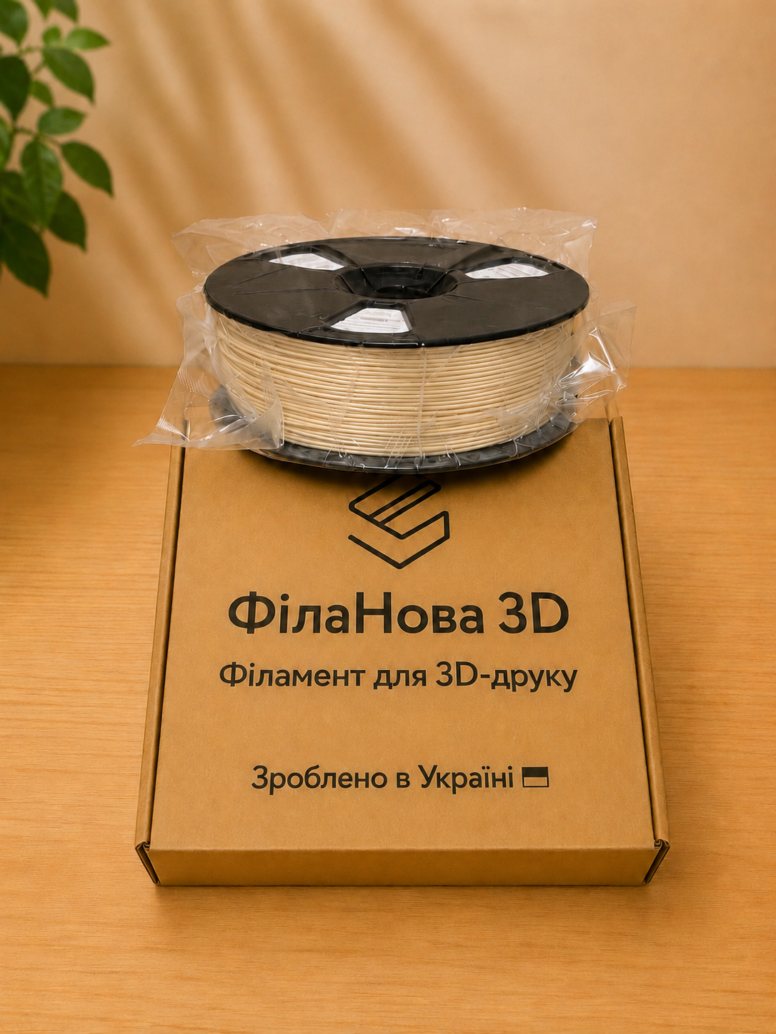 PLA філамент пластик FilaNova 3D 1,75 мм бежевий - Зображення 2