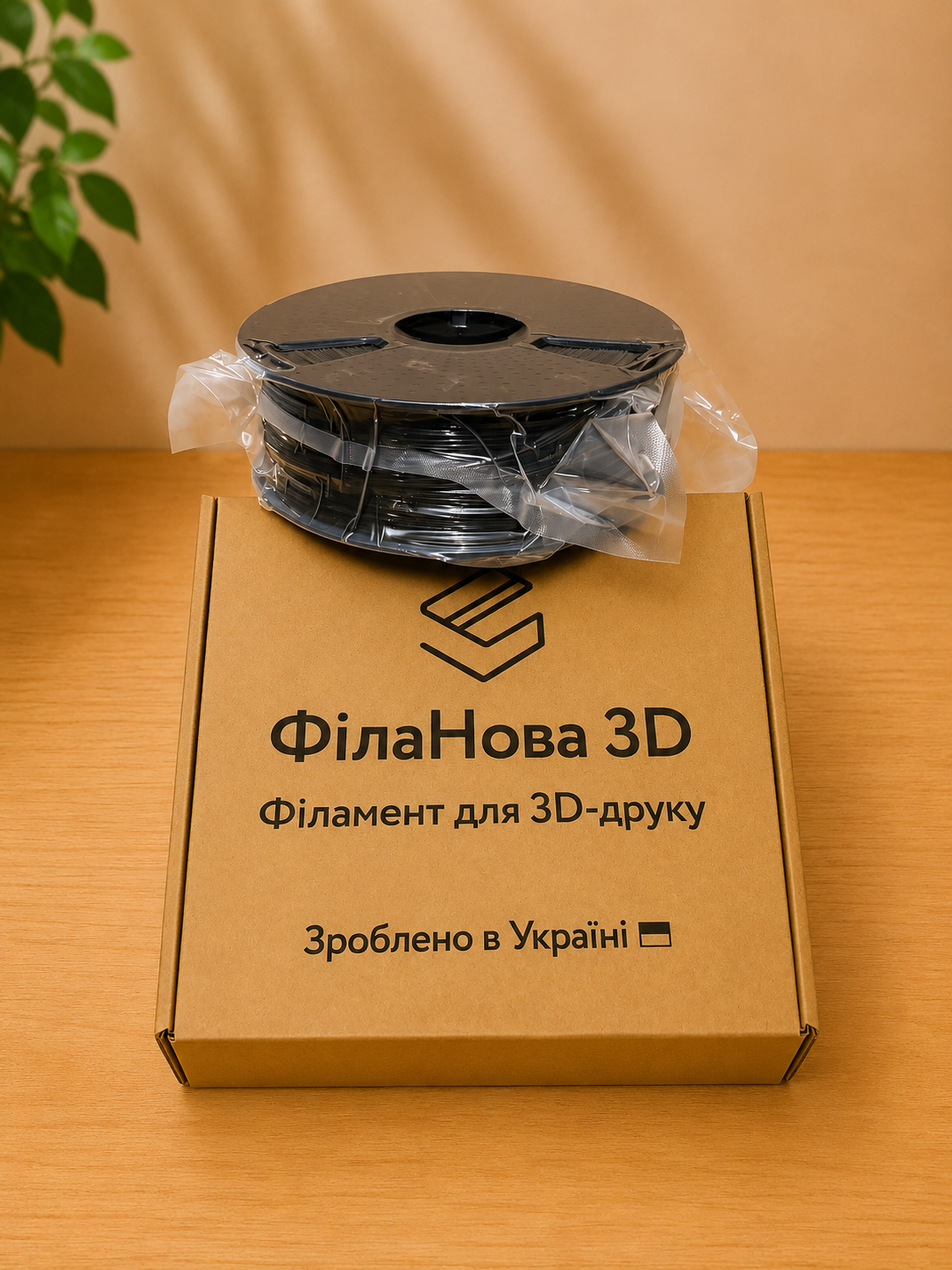 PLA філамент пластик FilaNova 3D 1,75 мм чорний - Зображення 2