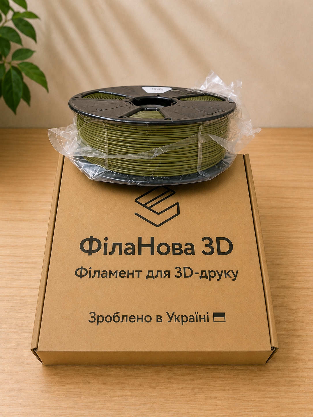 PLA філамент пластик FilaNova 3D 1,75 мм хакі (оливковий) - Зображення 2