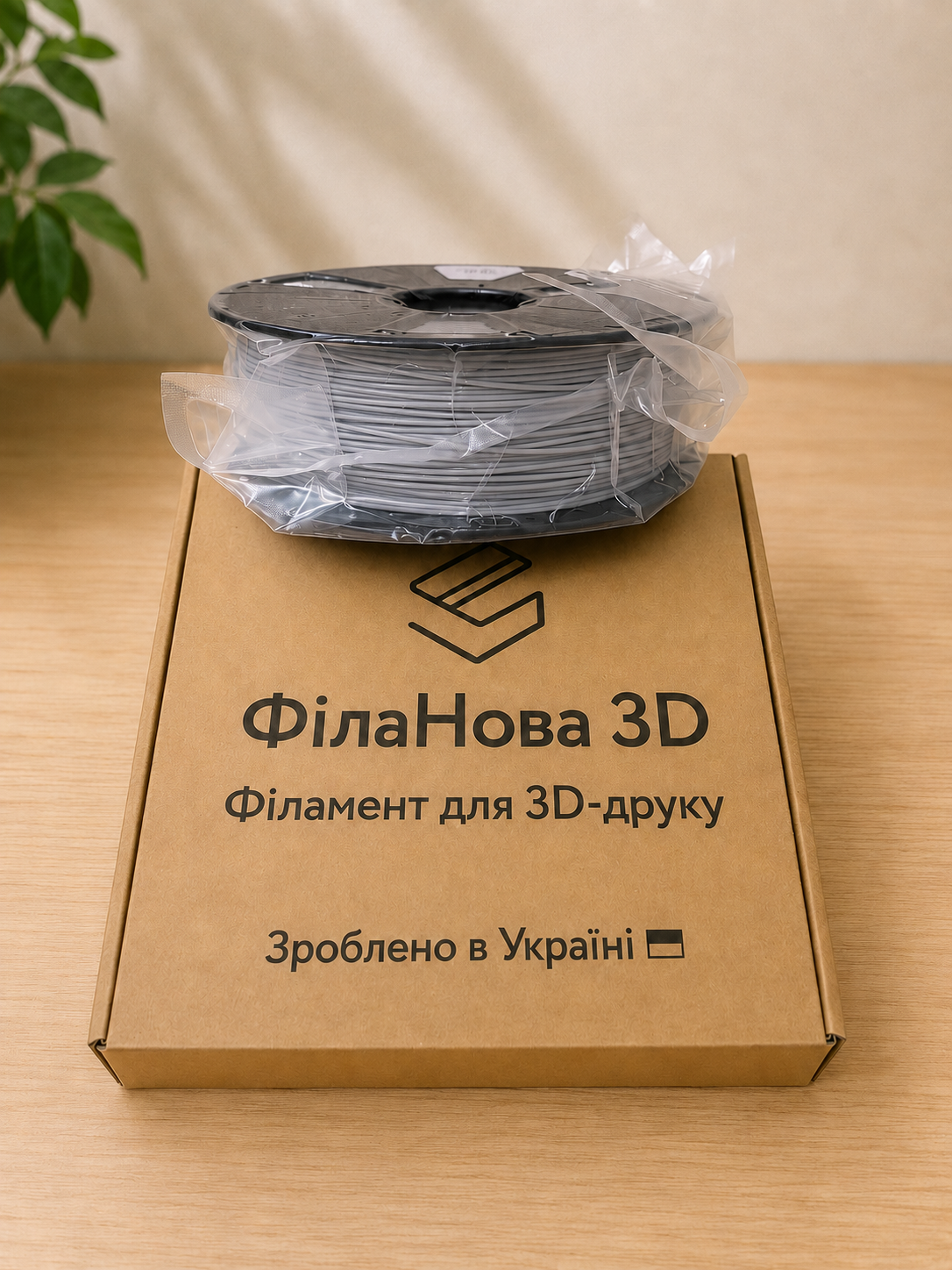 PLA філамент пластик FilaNova 3D 1,75 мм сріблястий - Зображення 2