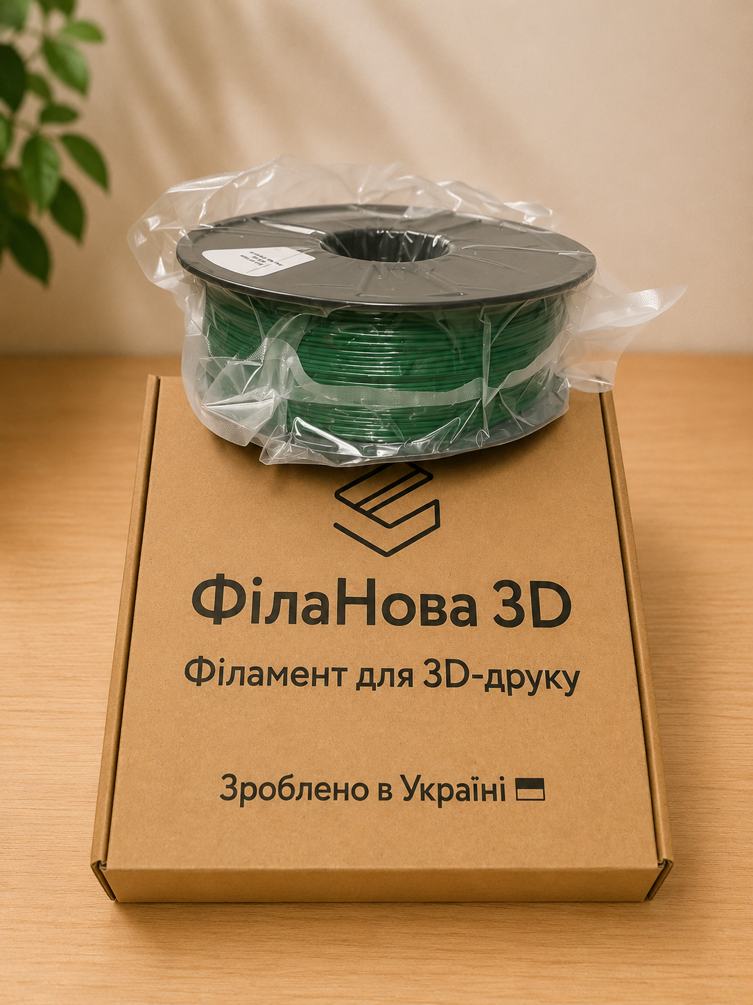 PLA філамент пластик FilaNova 3D 1,75 мм темно-зелений - Зображення 2